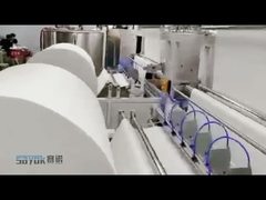 Machine de conditionnement de lingettes humides multimatériaux pour le nettoyage des sols