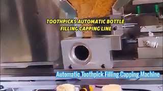 Ligne d'emballage de remplissage de cure-dents en bouteille automatique