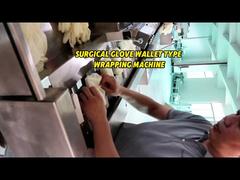 Type machine d'emballage de doublure de papier de portefeuille de gants chirurgicaux intelligents