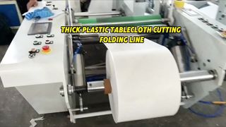 Machine de refendage pliante de nappe en plastique blanc de haute qualité