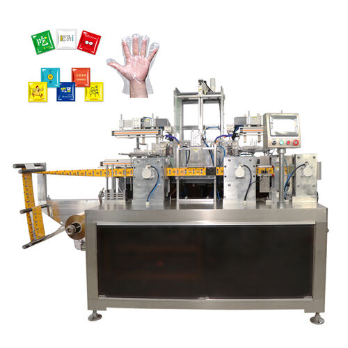 dernières nouvelles de l'entreprise concernant Nouvelle machine automatique intelligente de pliage et d'emballage de gants en PE pour augmenter l'efficacité de la production de produits d'hygiène jetables