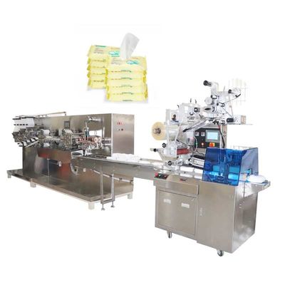 30 - 120PC Machine de production de lingettes humides avec 5 voies de coupure Machine d'emballage de lingettes pour bébé