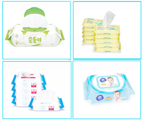 30 - 120PC Machine de production de lingettes humides avec 5 voies de coupure Machine d'emballage de lingettes pour bébé