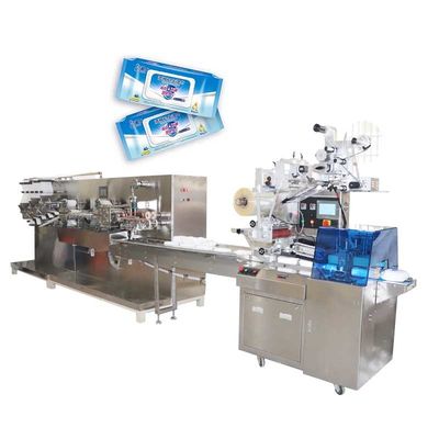 tissu 120Pcs humide faisant la machine pour la chaîne d'emballage à grande vitesse automatique de femmes