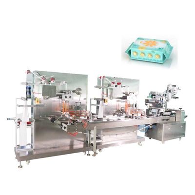 Ligne d'emballage automatique d'ODM biens humides commandés de machine de chiffons conduits par servo