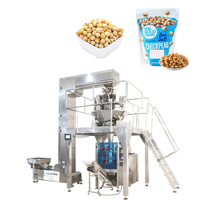 Les pois chiches mettent en sac les machines de emballage automatiques 5.5KW pesant le remplissage et le scellage
