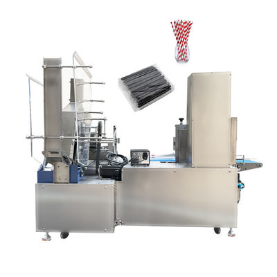 Fruit Juice Straw Packaging Machine Automatic Counting et emballage