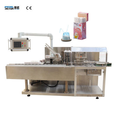 Machine de cartonnage automatique horizontale buvant Straw Box Packing Machine