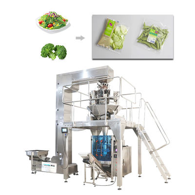 Machines d'emballage de scellage remplissantes végétales de grande précision de machine de pesage de salade