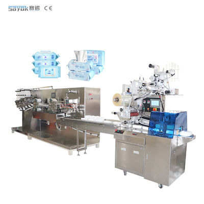 Machine d'emballage de lingettes humides à plusieurs pièces entièrement automatique