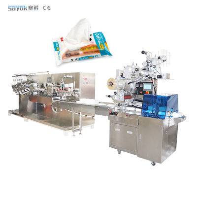 ODM 30-80 sacs / min ligne de production de lingettes humides machine à faire des tissus humides 3KW