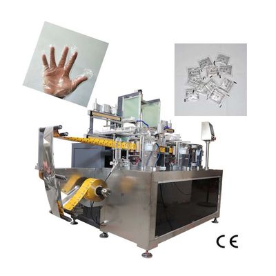 Machine d'emballage à gants PE à usage unique à cylindre électrique Économie d'énergie