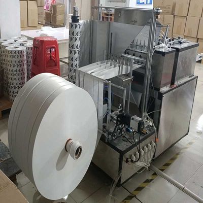 Machine d'emballage à feuille composite AL à quatre côtés à étanchéité par découpe d'alcool