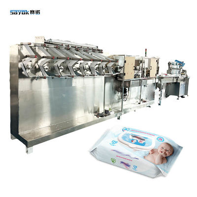 Système d'empilage à entraînement servo Grand paquet de lingettes pour bébés Machine de conditionnement automatique