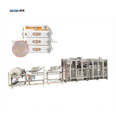 Machine d'emballage automatique pour les lingettes de sol humides Conception d'emballage personnalisable