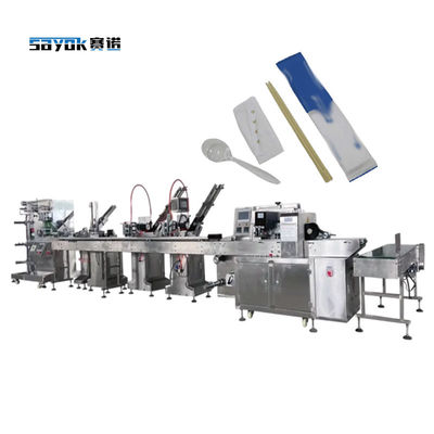 Machines d'emballage électriques automatiques pour serviettes, cuillères à soupe, fourchettes, couteaux, cure-dents, baguettes, etc.