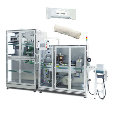 380V 50Hz Ligne d'emballage automatique à rouleaux de serviettes mouillées