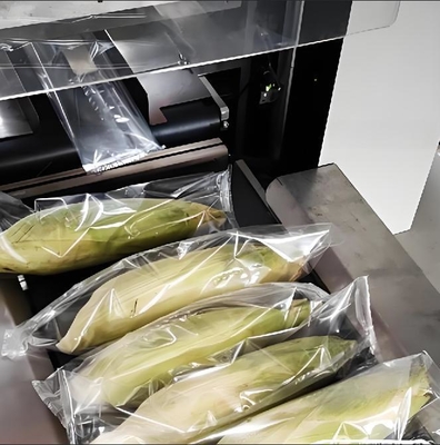Machine d'emballage à oreiller sous vide avec découpage vers le haut et vers le bas pour les aliments et les légumes
