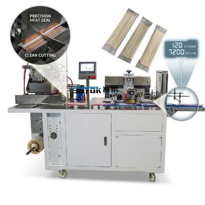 Conception compacte Machine d'emballage automatique de broches en bambou offrant une solution d'économie d'espace sans compromettre la capacité d'emballage