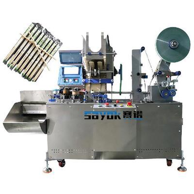 Bon prix Machine d'emballage à grande vitesse pour les baguettes jetables 1 paire de packs automatique en ligne