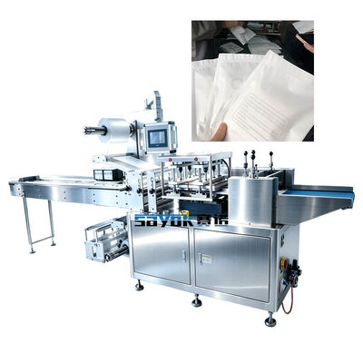 Bon prix Machine d'emballage à quatre côtés à gants chirurgicaux bipliants de haute qualité avec structure de film supérieur et inférieur online